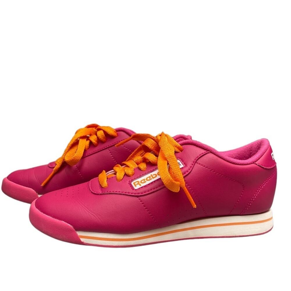 Reebok Pink and Orange Classic Women’s Sneakers